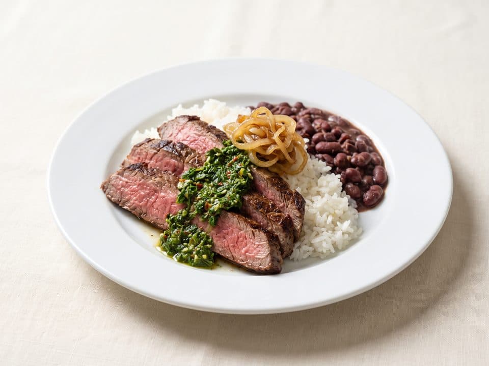 Sliced Argentinian Beef Plate, Olive & Oregano catering
