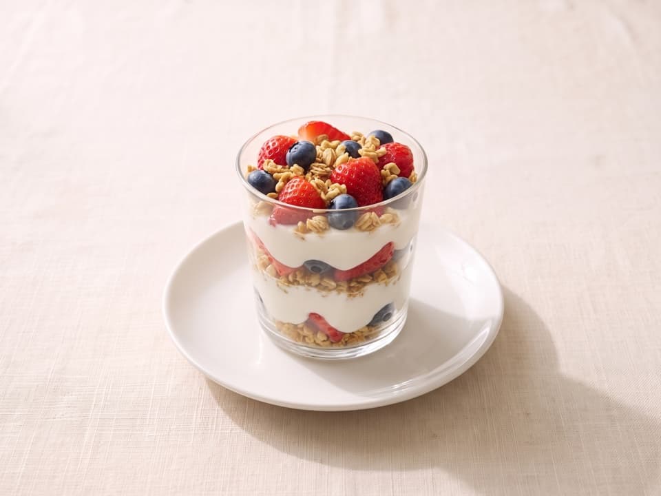 Yogurt Parfait, Olive & Oregano catering